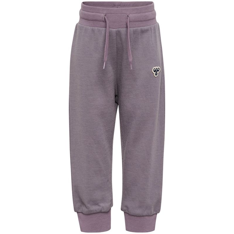 Hummel Hmlmini Bee bukse i ull/bomull, Gray Ridge