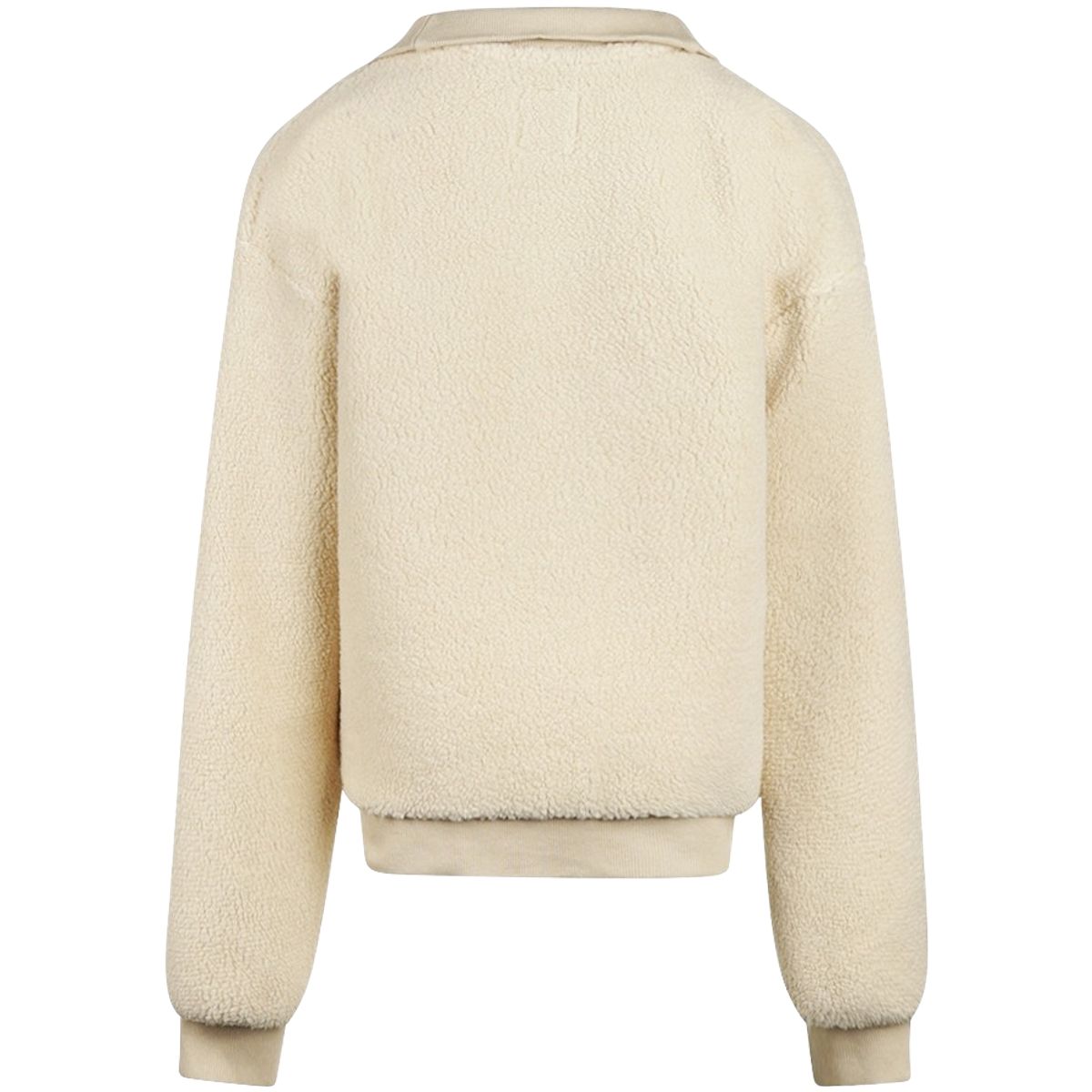 No Way Monday half-zip genser i pilè til barn, Beige