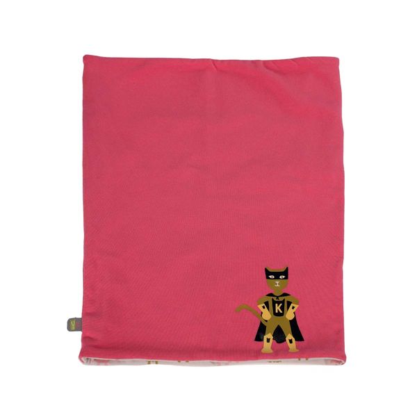 Hovedbilde Kattnakken vendbar hals/buff til barn, Superrosa