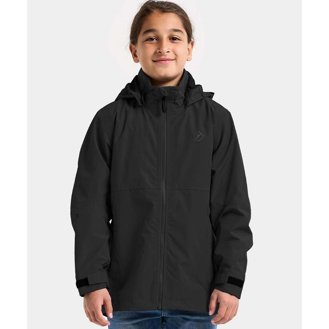 Hovedbilde Didriksons Piko 9 skalljakke til barn, Black