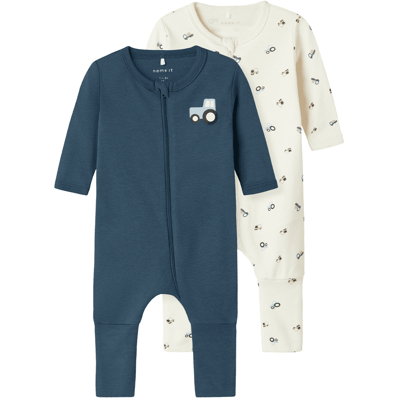 Name It Nbmnightsuit 2-pack pyjamas/heldress, Jet Stream