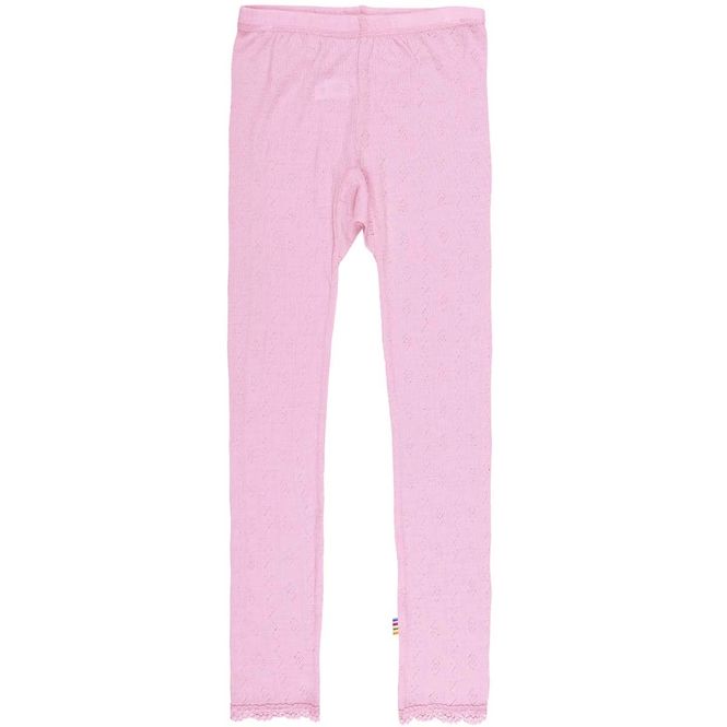 Hovedbilde Joha leggings i ull/silke med mønster, prime rose