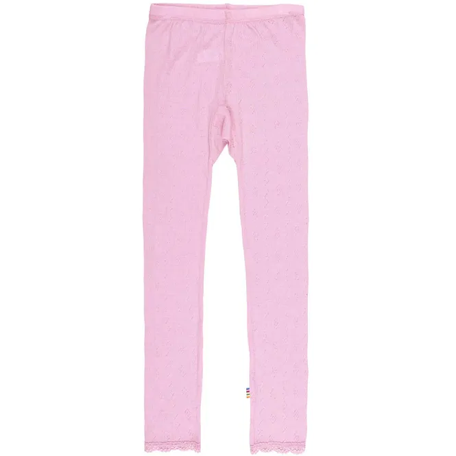 Hovedbilde Joha leggings i ull/silke med mønster, prime rose