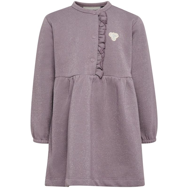 Hummel Hmlmini Reg Glitter kjole til småbarn, Gray Ridge