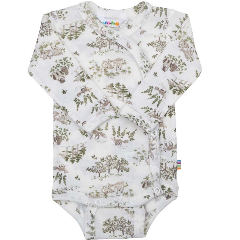 Joha Nature Park omslagsbody i ull/silke, Off white
