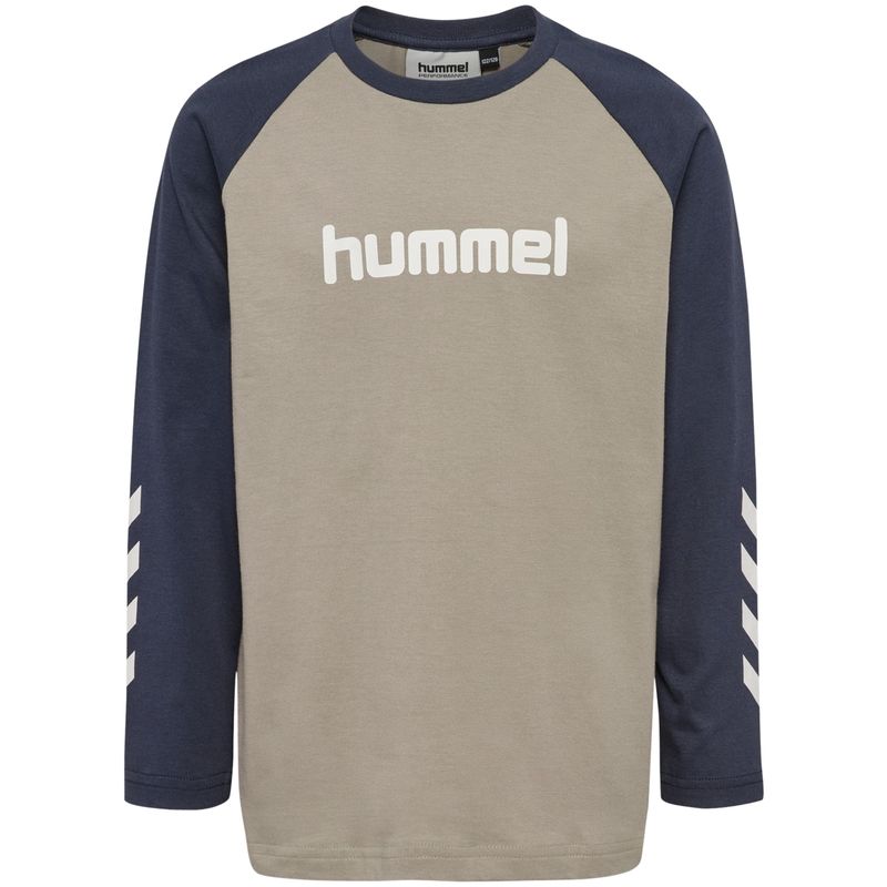 Hummel JR Logo genser til barn, Vintage Khaki