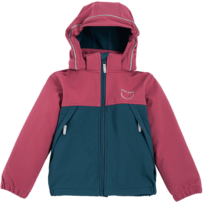 Hovedbilde Viking Play softshelljakke til barn, plum