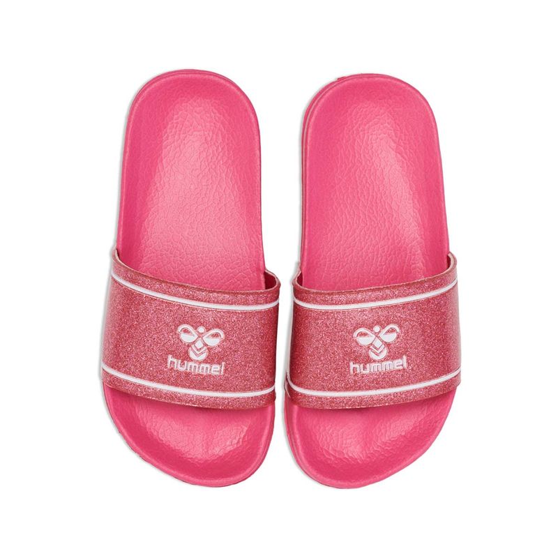 Hummel Pool Slide Glitter JR sandaler, Raspberry