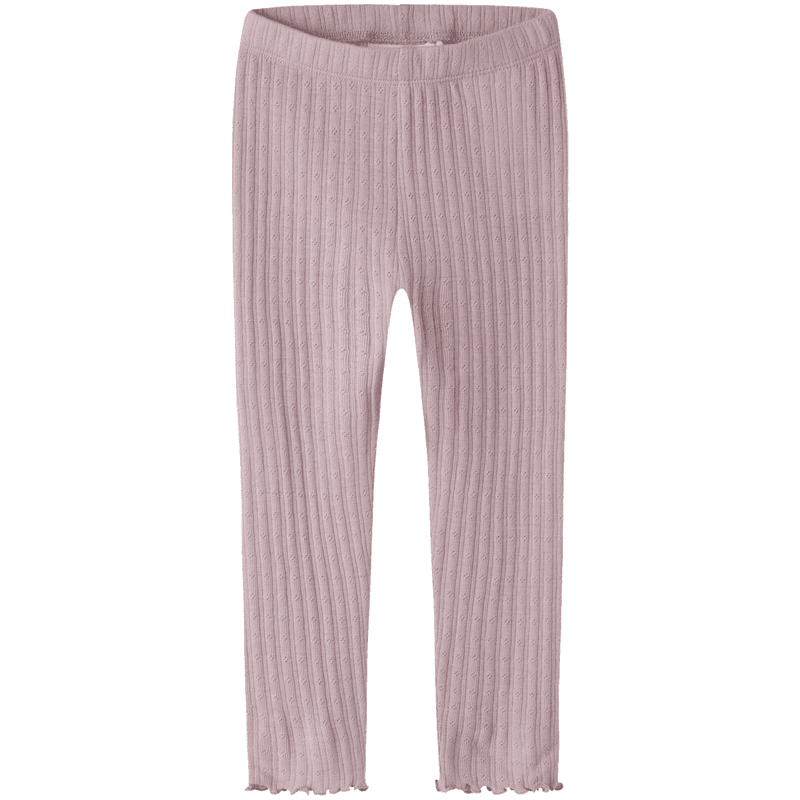 Name It Nmfwossa leggings i ull/silke småbarn, Violet Ice