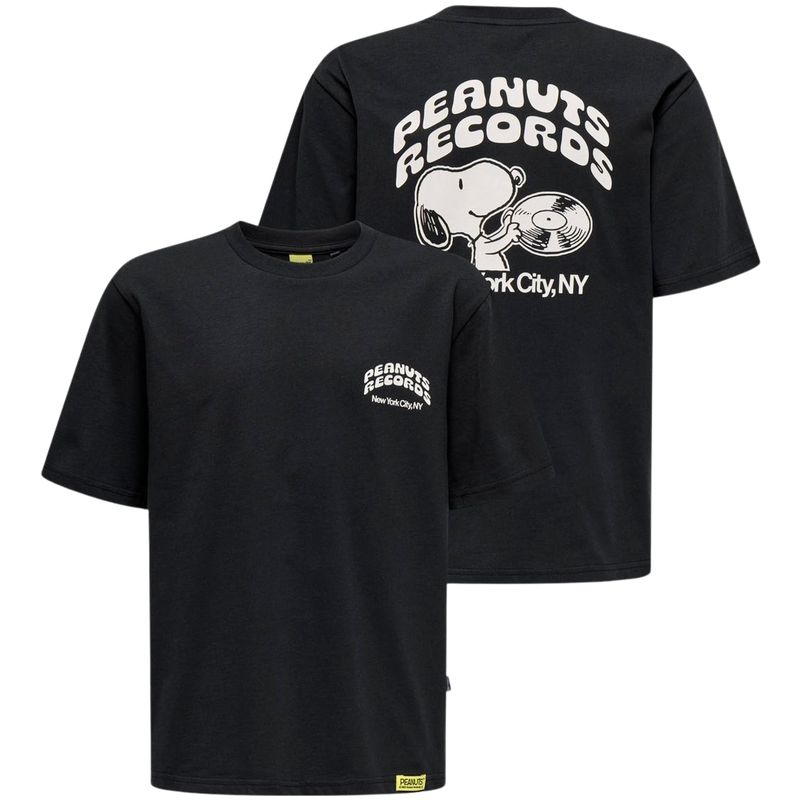 Only & Sons Osjpeanuts t-skjorte til barn, Jet Black