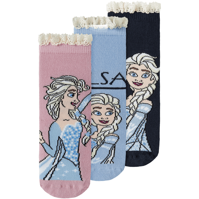 Hovedbilde Name It Nmfosa Frozen 3-pack sokker småbarn, ...