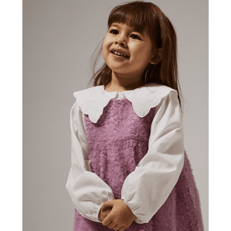 Name It Nmfrollaring bluse til småbarn, Bright White