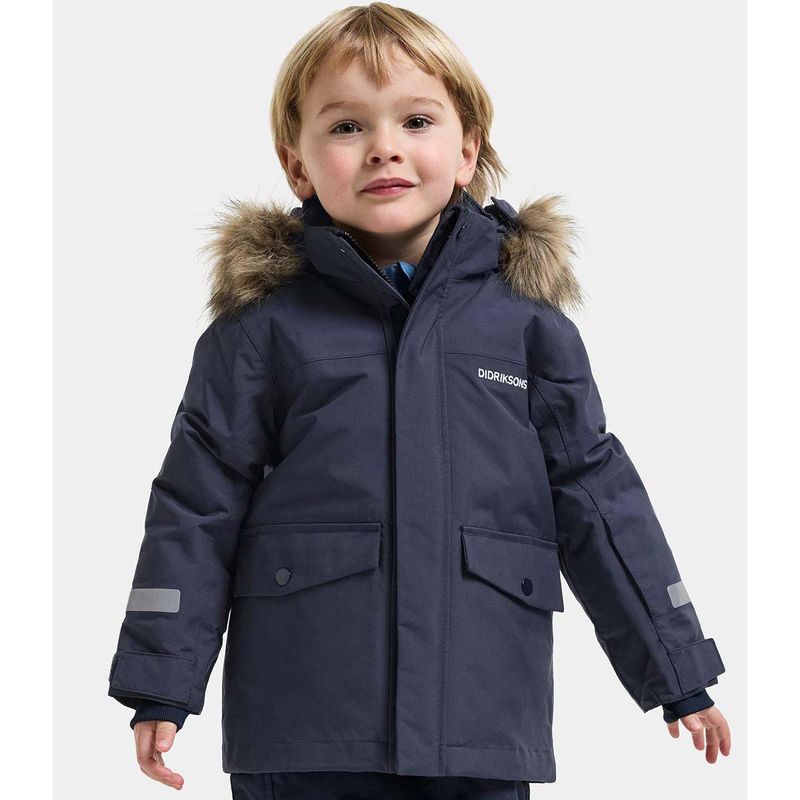 Didriksons Bjärven Kids 5 parkas, Navy