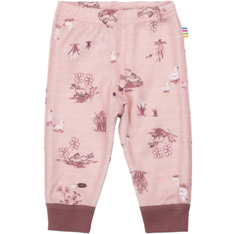 Joha Goose/Propeller leggings i ull/bambus, Lt. pink