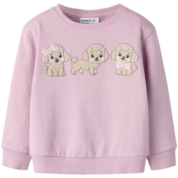 Hovedbilde Name It Nmfdyveke sweatshirt til småbarn, Mauve ...