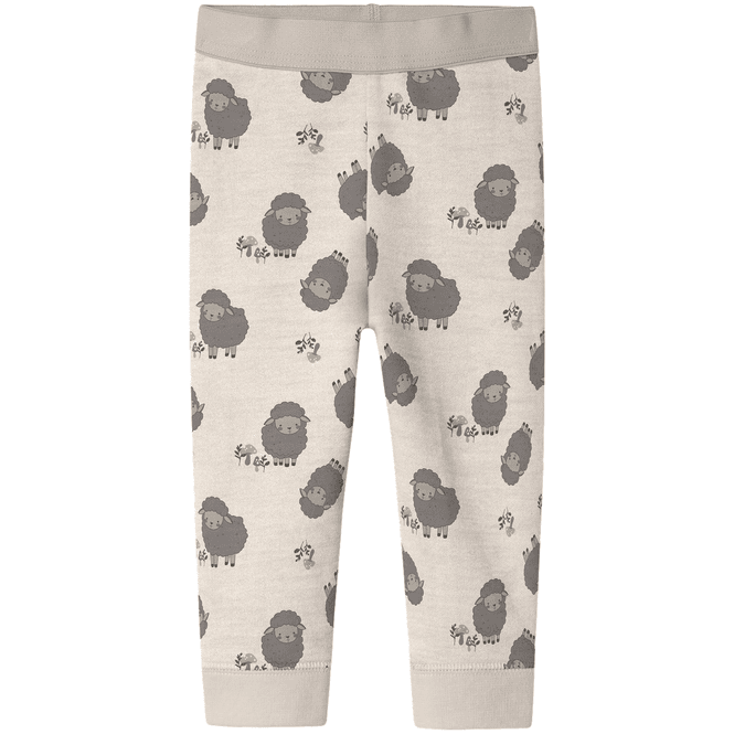 Hovedbilde Name It Nbnwup leggings i ull/bomull, Peyote ...