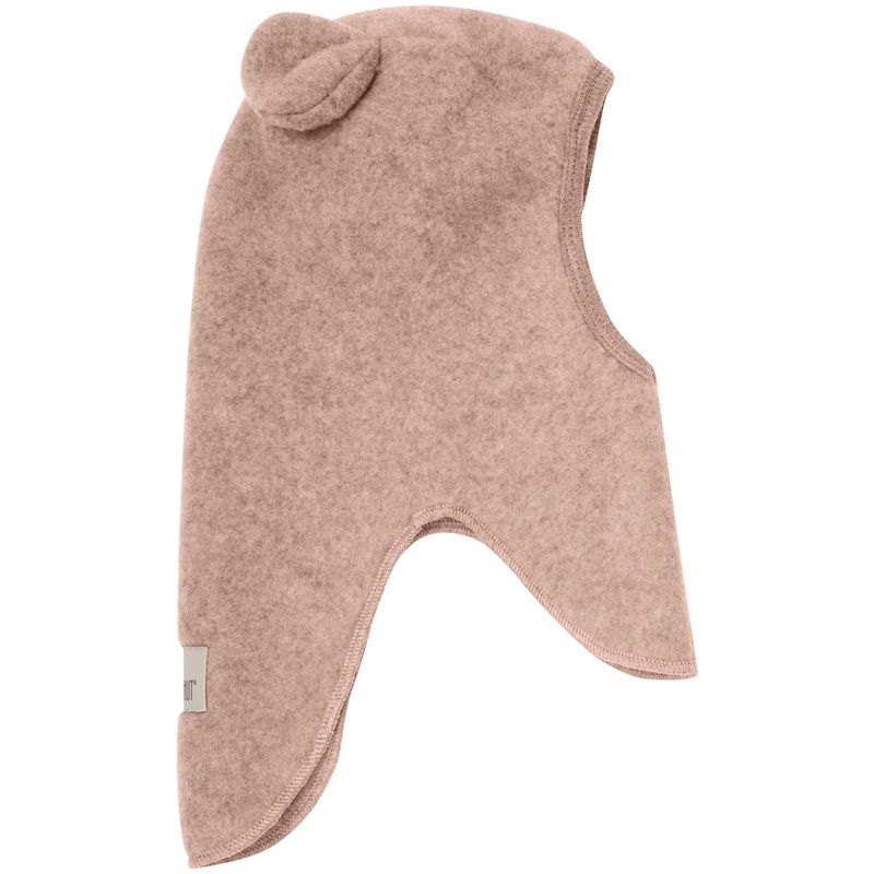 HUTTEliHUT Balaclava Bear i ullfleece, Mahogany Rose