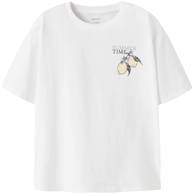 Hovedbilde Name It Nkfhana t-skjorte til barn, Bright White