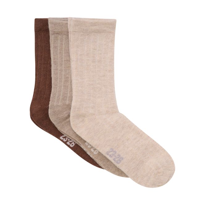 Hovedbilde Minymo 3-pack sokker i viskose/ull til barn, ...