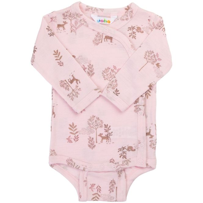 Hovedbilde Joha omslagsbody i ull/silke, Lt. pink