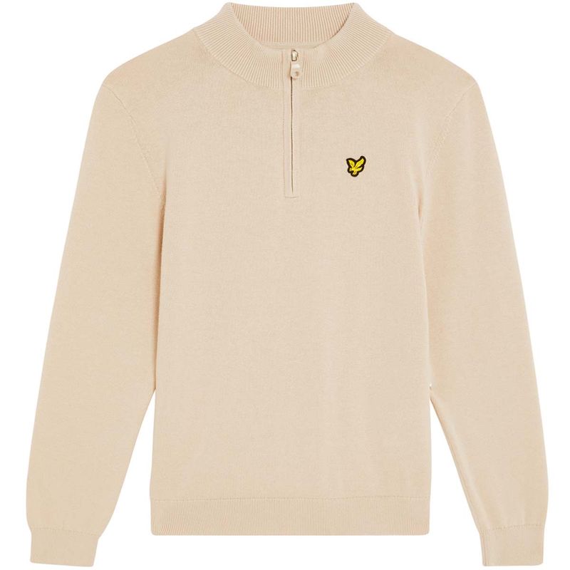 Lyle & Scott half-zip genser til barn, Putty