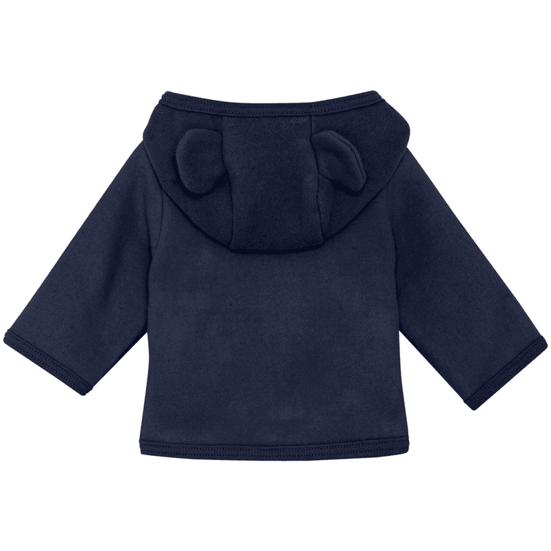 Huttelihut jakke i bomullsfleece, Navy Blazer