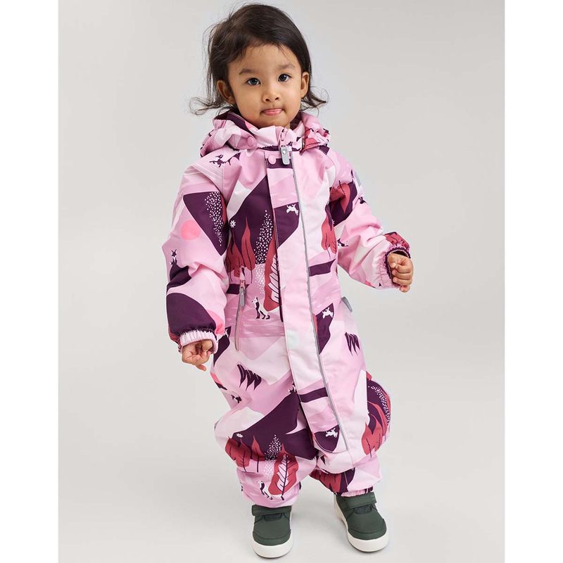 Reimatec Puhuri vinterdress baby, Grey Pink