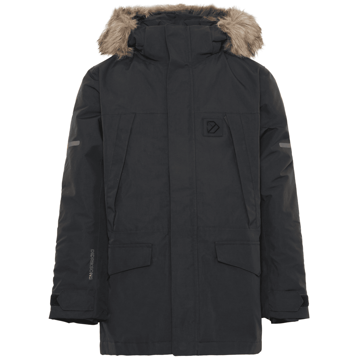 Didriksons Sylvin parkas vinterjakke til barn, Black