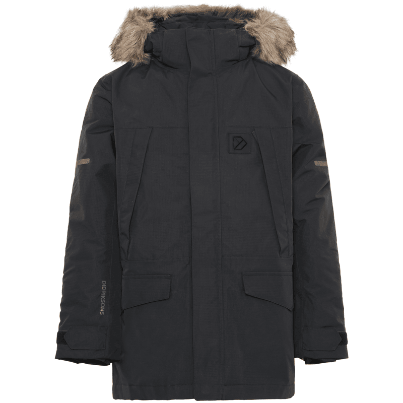 Didriksons Sylvin parkas vinterjakke til barn, Black