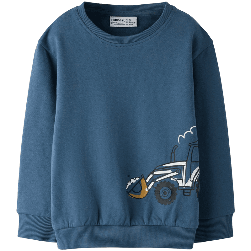Name It Nmmbasil sweatshirt til småbarn, Bering Sea