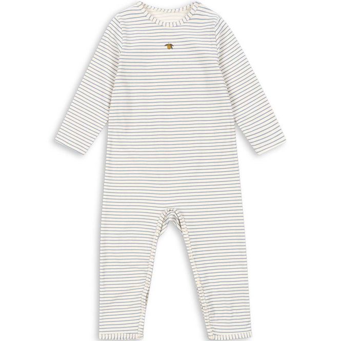 Hovedbilde Konges Sløjd Basic heldress/pyjamas, Stripe Bluie