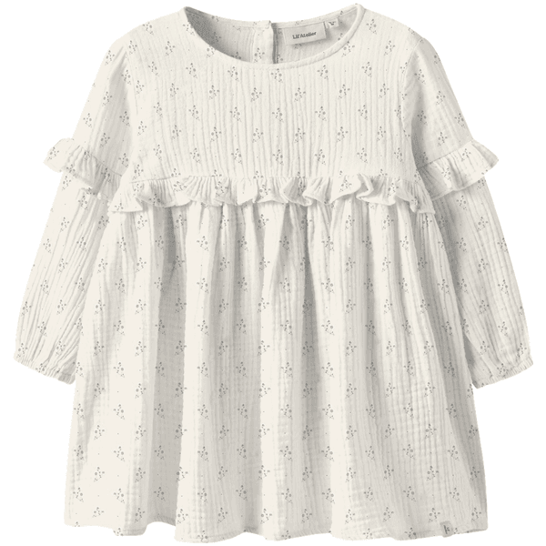 Hovedbilde Lil' Atelier Nmfbalia kjole til småbarn, Coconut ...