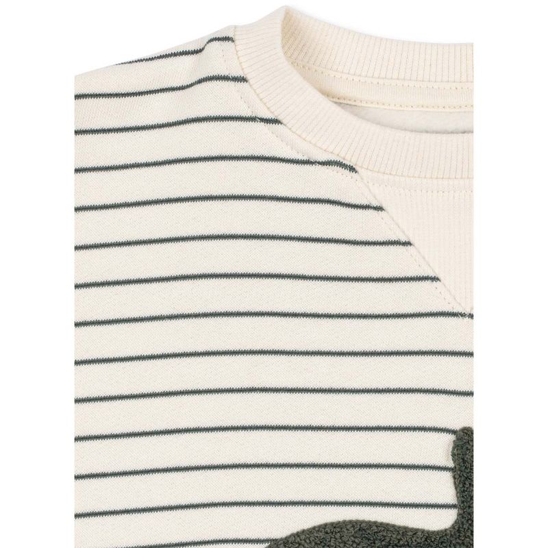 Konges Sløjd Amio sweatshirt til småbarn, Cilantro Stripe