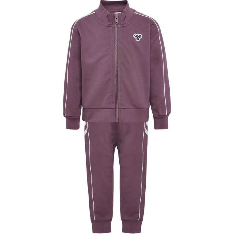 Hummel tracksuit til småbarn, Black Plum