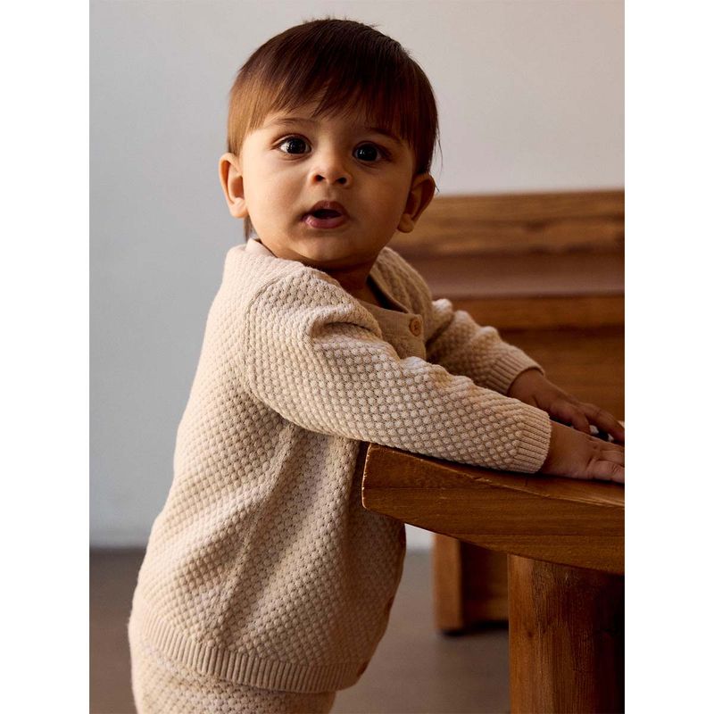 Name It Nbmdenver strikket cardigan til baby, Peyote Melange