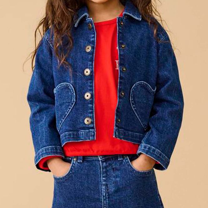 Hovedbilde Kids Only Kmgofelia denim jakke til småbarn, Dark ...