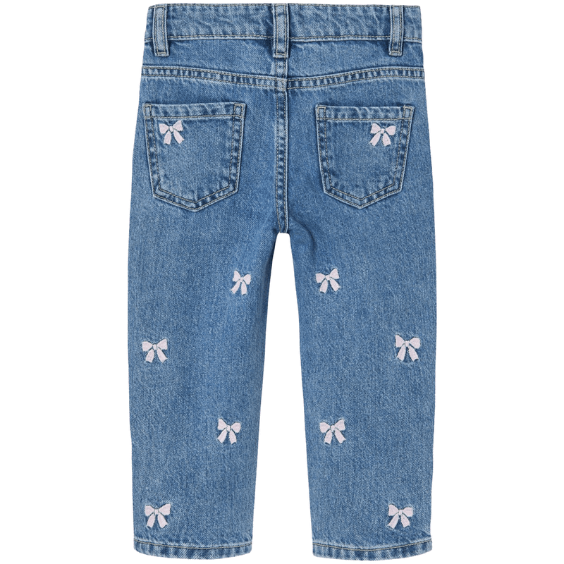 Name It Nmfbella Mom jeans til småbarn, Medium Blue Denim