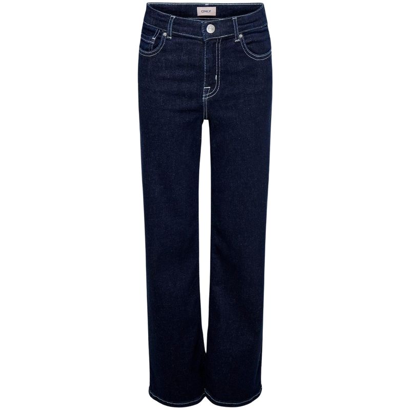 Kids Only Kogmadison Wide leg jeans til barn, Dark Blue Denim
