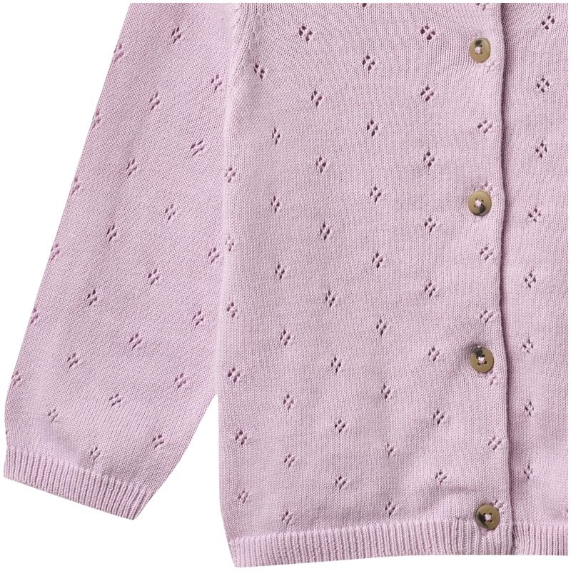 Wheat Maia cardigan til baby, Lavender