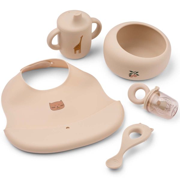 Hovedbilde Liewood Mileah spisesett til baby, Apple blossom