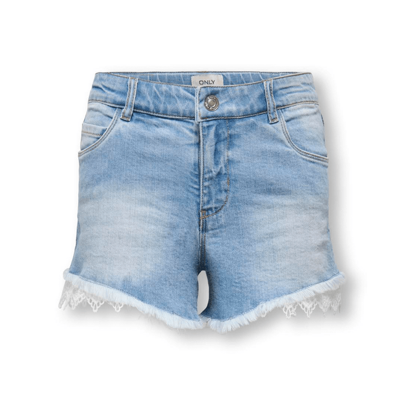 Kids Only Kogrobyn denim shorts til barn, Light Blue Denim