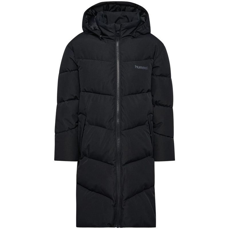 Hummel Hmljr Puffer lang vinterjakke til barn, Black