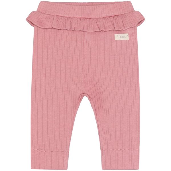 Hovedbilde Fixoni Rib leggings til baby, Dusty Rose