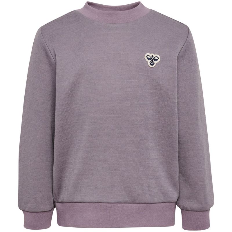 Hummel Hmlmini Bee genser i ull/bomull, Gray Ridge
