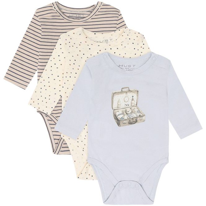 Hovedbilde Hust and Claire Hcbase 3-pack body, A Bit Blue