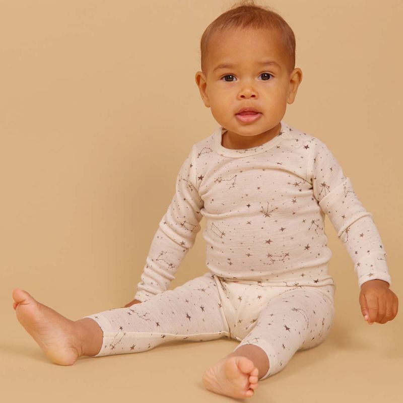 Wheat Lucca body i ull, Eggshell Stars