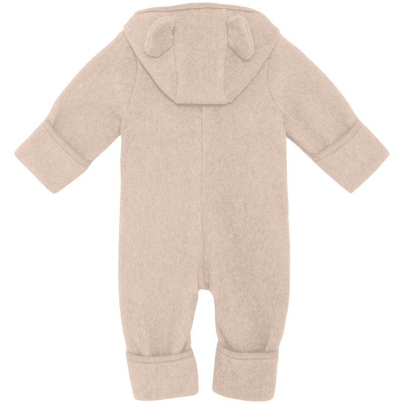 Huttelihut heldress i bomullsfleece, Camel Melange