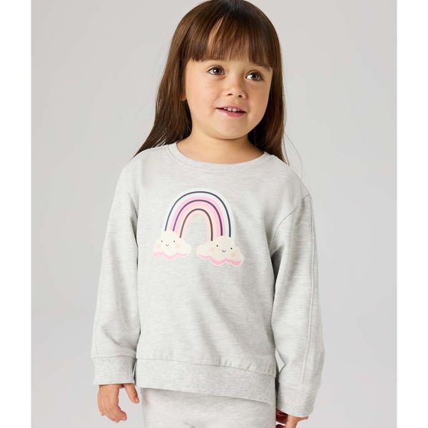 Hovedbilde Name It Nmfbissine sweatshirt til småbarn, Light ...