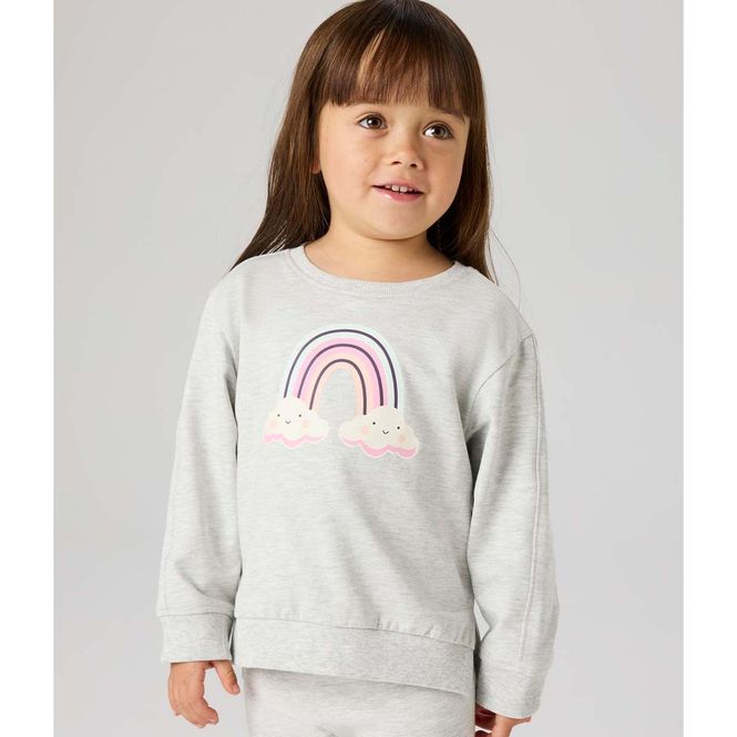 Hovedbilde Name It Nmfbissine sweatshirt til småbarn, Light ...