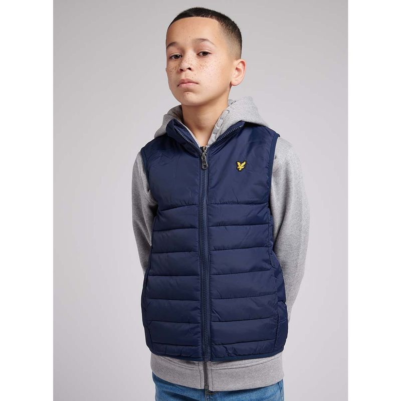 Lyle & Scott Gilet lett boblevest teen, navy blazer